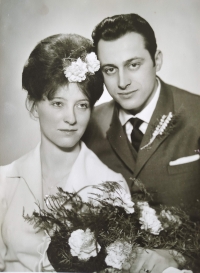Edita Krystýnková with her husband