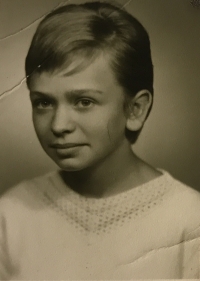 Olga Mastníková v deseti letech 