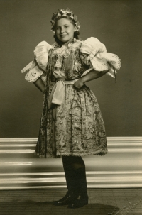 Marie Králová´s sister Eliška in costume 29 September 1948