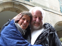 St James Pilgrimage; he walked the final 200 km along with Claudia, a nurse from Stuttgart, 2008