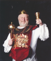 In a king's costume. Photo by Petr Berounský, 2008