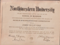 Potvrzení o udělení titulu B. A.