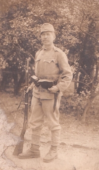 František Steffl, dědeček Marie Šimánkové, 1914–1918