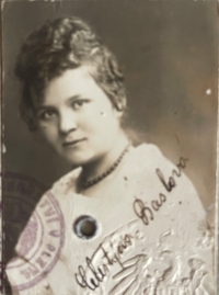 Witness´s grandmother Celestýna Baslová, 1920