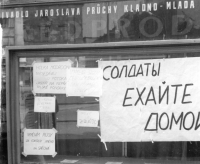 Snímky pořízené Václavem Krajníkem v Mladé Boleslavi během invaze vojsk Varšavské smlouvy v roce 1968