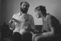 Luděk Marks s družkou Pavlou Šmolíkovou v roce 1985