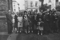 Setkání rodiny Milana Černína / Ostrava-Vítkovice / kolem roku 1950