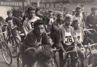 Recruitment race (O.P. No. 36) in Liberec for the cycling section, 1957 
