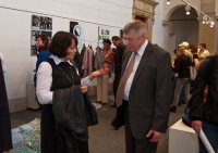With fashion designer Miloslava Vrzalová in the North Bohemian Museum, 2010
