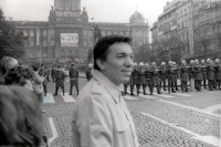 Demonstration on the 70th Anniversary of the Establishment of the Republic, Prague, 1988