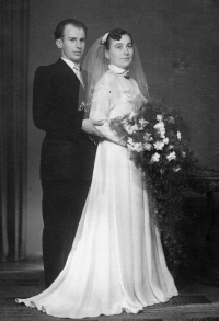 S manželem Maxem, 1954