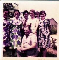 Zdenka Petruželová and colleagues from JZD Zašová, 1970s