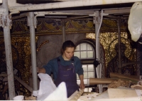Restoration of mosaics in the Saint Michael's Golden-Domed Monastery, 1999