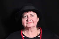 Zlata Kaprálová při natáčení pro Paměť národa, 21. března 2023, Olomouc