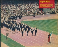 Nástup československé olympijské výpravy na olympiádě 1968 v Mexiku