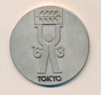 Pamětní medaile účastnice předolympijských her v Tokiu 1963, držitelka Věra Hrabáková