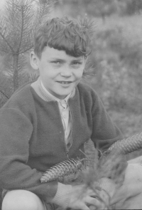 Herbert Kisza v lese u Podobory