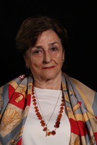 Eva Valentová při natáčení