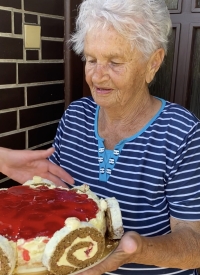 Libuše Čevelová při oslavě narozenin v roce 2023