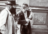 Luděk Marks (vlevo) a Ivan Martin Jirous v 80. letech