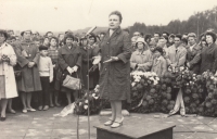 Unveiling of the memorial of the women's concentration camp in Svatava in 1965