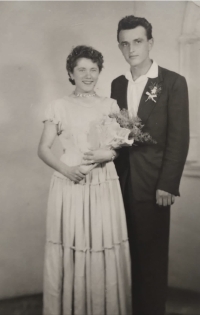 wedding photo - Oľga Verešová with her husband Pavel Domanický