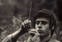Pavel Trojan, momentka z rybaření, počátek 70. let