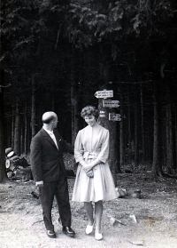 Parents' wedding trip to Javořina, 1962
