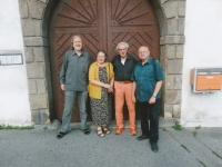 Setkání s Viktorem a Monikou Žárskými a s Milošem Rejchrtem (Praha, červenec 2020)