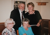 Meeting with classmates from the gymnasium, 2017. Lydia, top right.