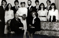 Wedding photo - Tomáš Cahel and Marie Nevrlková, 1988