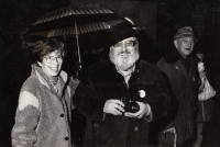 Manželé Topoľští v době sametové revoluce v Olomouci, 1989