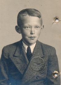 Jindřich Matoušek in his childhood
