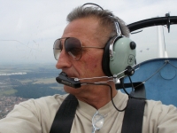 In the cockpit of an ultralight, circa 2010