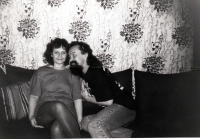 S manželem Janem, Prostějov 1983