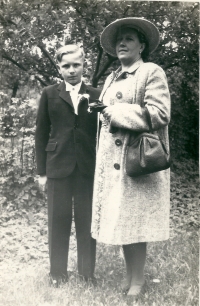 Father with grandmother