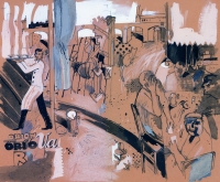 Ilustrace knihy Bohumila Hrabala Hovory lidí