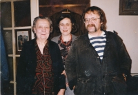 Ludmila with her mum and brother 