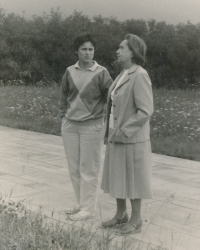 Ludmila with her mum