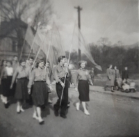 May Day in Osek, 1954