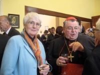 Ludmila Stáňová a kardinál Dominik Duka na Velehradě, 2012