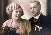 Svatba rodičů Kraslice 1935