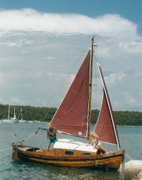 Plachetnice Rosinanta II. při cestách v Chorvatsku, 2002