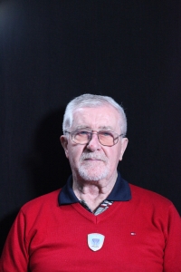 Zdeněk Hájek při natáčení pro Paměť národa, 13. dubna 2023, Zlín