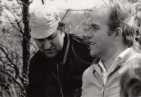 Natáčení filmu Rodeo, s produkčním Stiborem