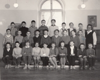 Jako třídní učitelka na ZDŠ Merhautova, 60. léta
