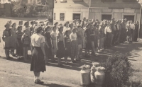 Pionýrský tábor v Děčíně, 1952
