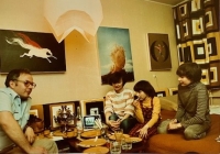 Ondřej Soukup s rodinou, Moskva, 1986