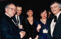Ondřej Soukup, rodiče s manželi Klausovými, Praha, 1991