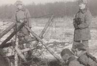 Roman Kopřiva na vojenské vysoké škole ve Vyškově v roce 1983